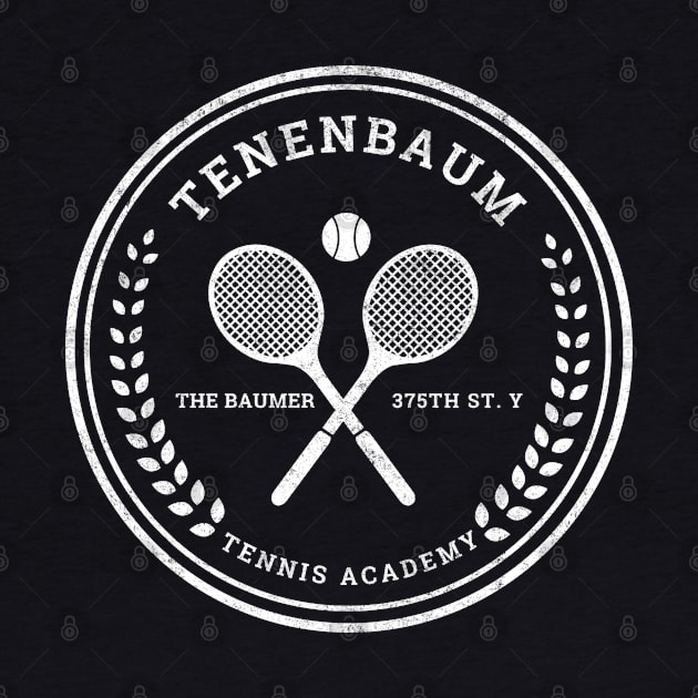 Tenenbaum Tennis Academy - modern vintage logo by BodinStreet